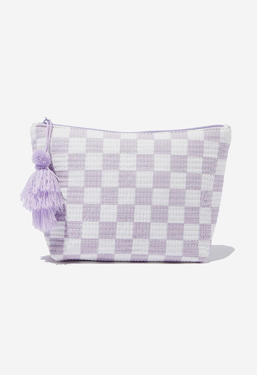 Rubi - Everyday pouch-tara checkerboard lavender