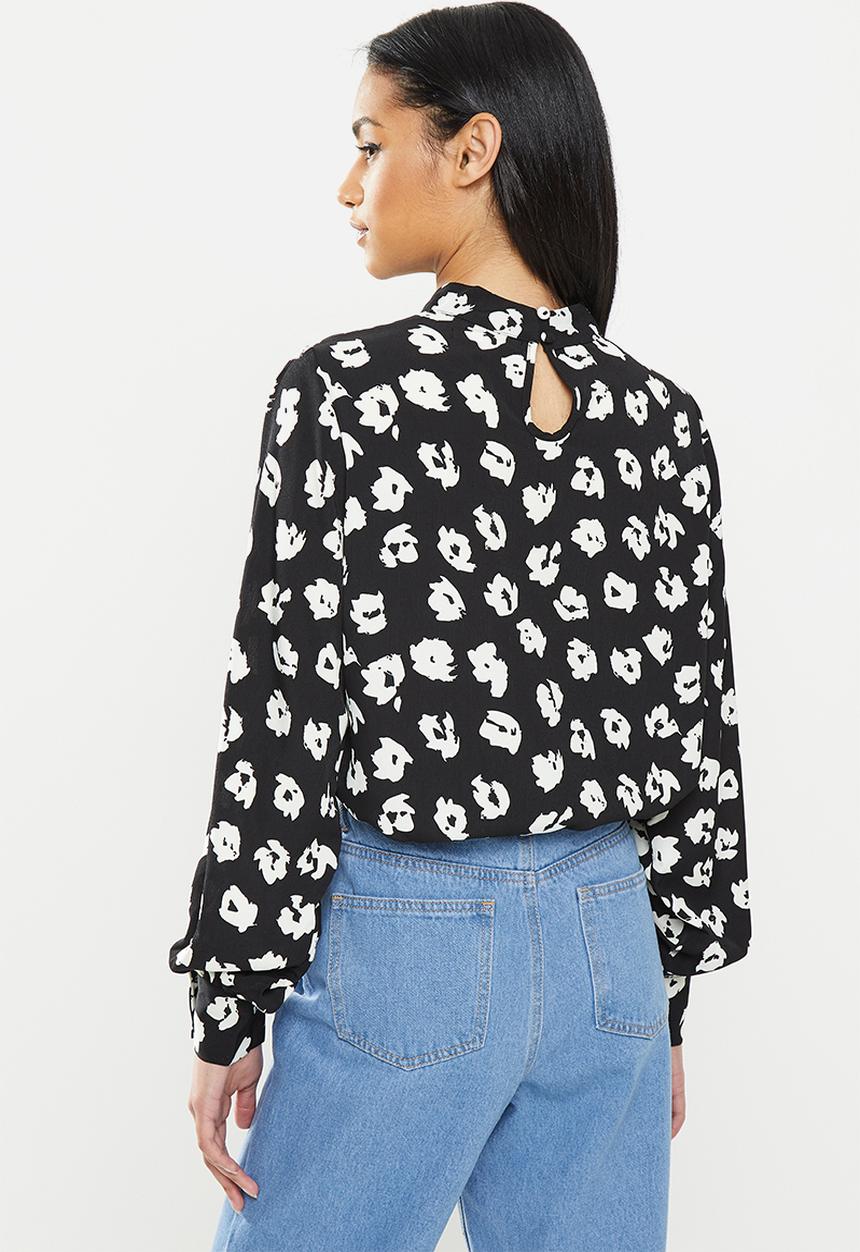 Glamorous - Petite high neck blouse - black 