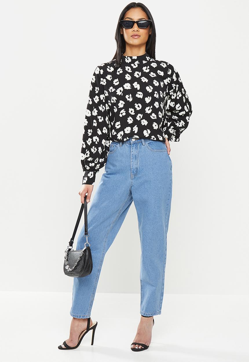 Glamorous - Petite high neck blouse - black 