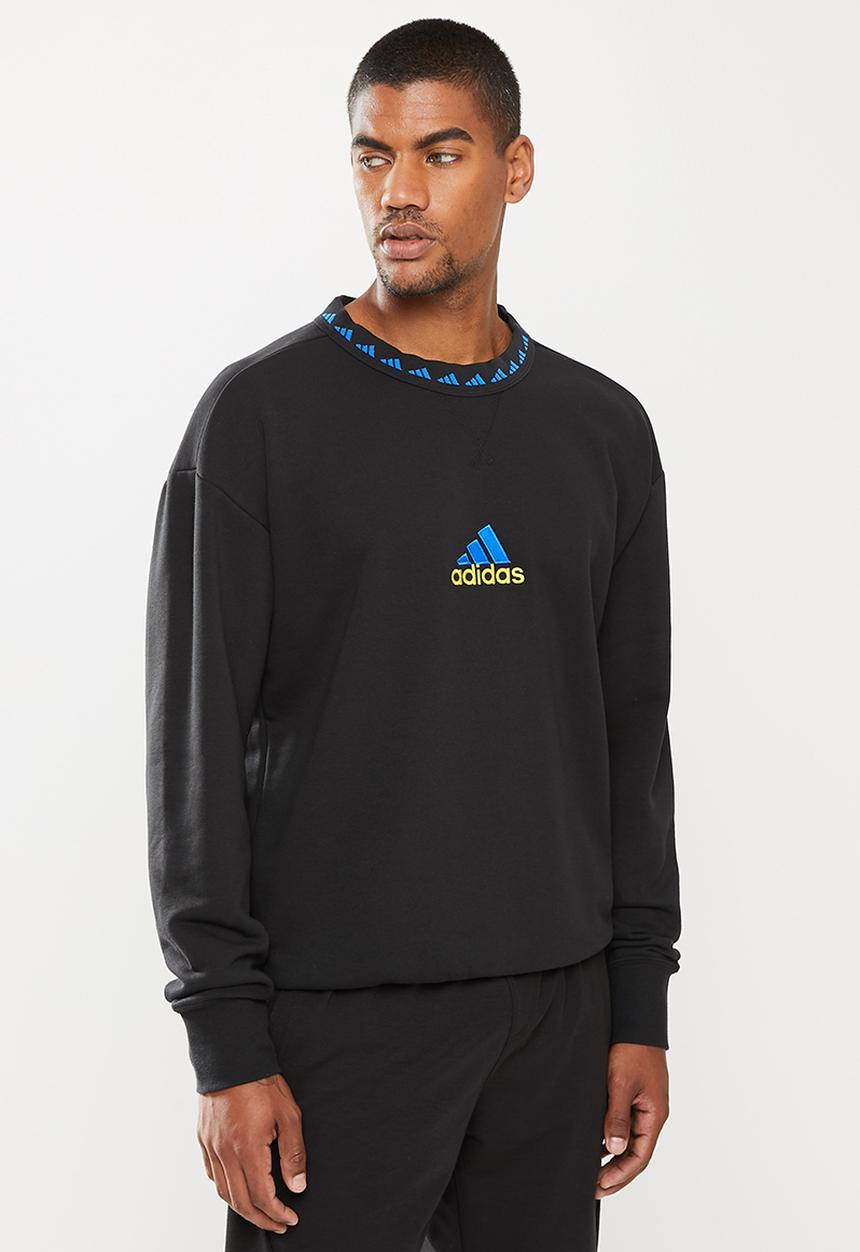 adidas Performance - MANCHESTER UNITED ICONS CREW SWEATSHIRT - black
