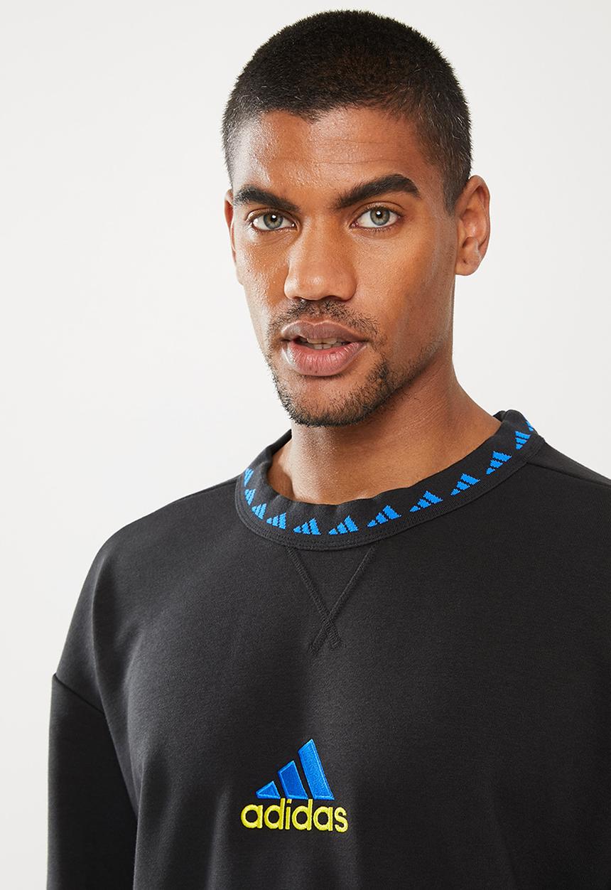 adidas Performance - MANCHESTER UNITED ICONS CREW SWEATSHIRT - black