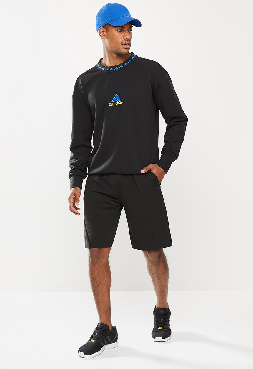 adidas Performance - MANCHESTER UNITED ICONS CREW SWEATSHIRT - black