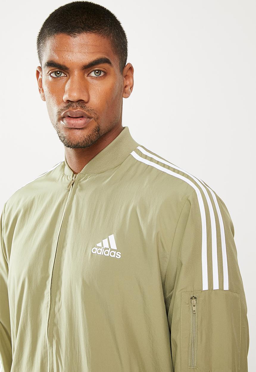 adidas Performance - Bomber jacket - orbit green & white