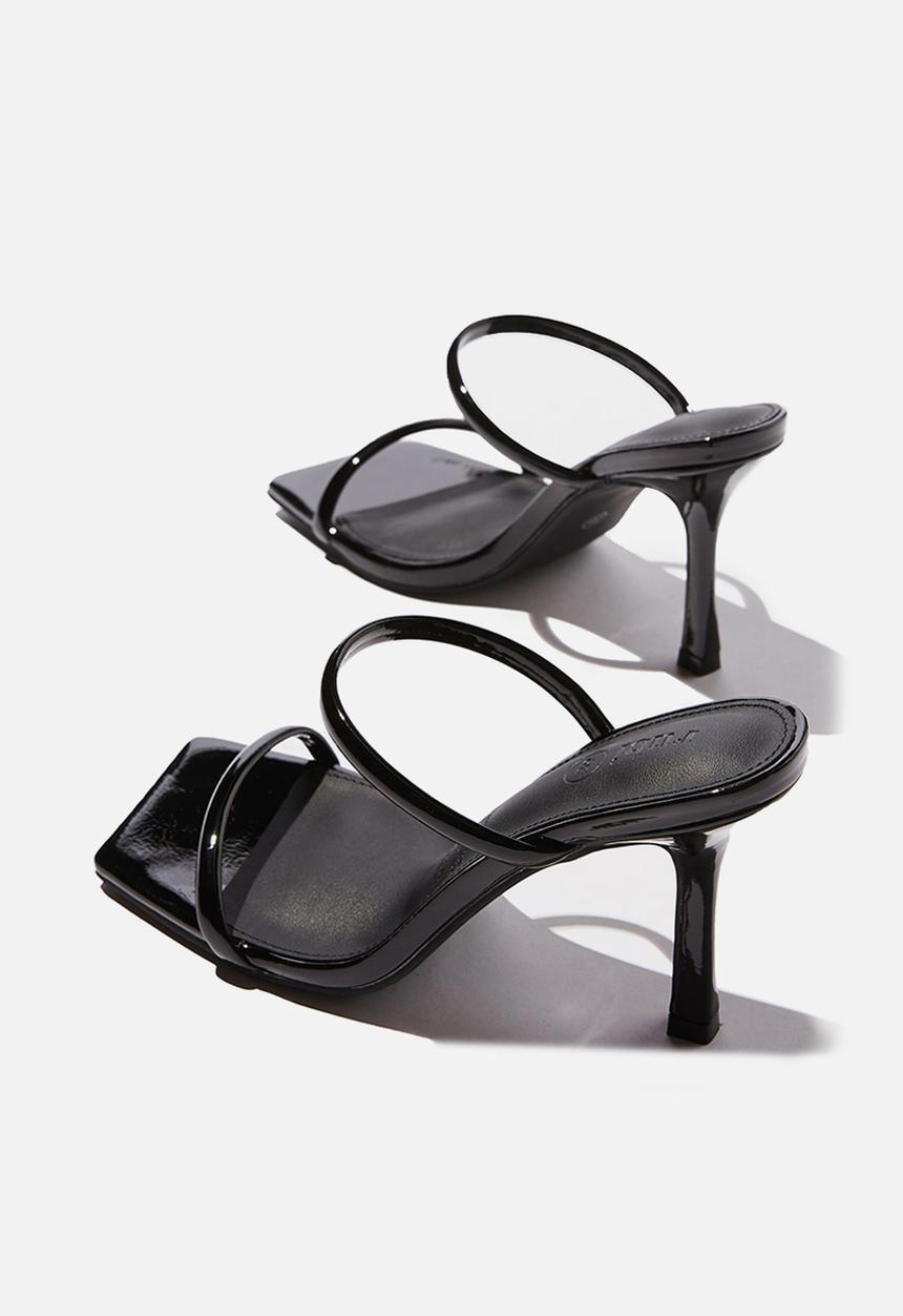 Cotton On - Daria tubular mule - black patent pu