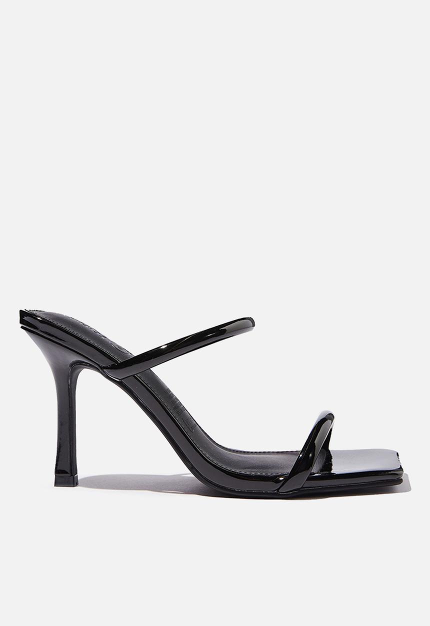 Cotton On - Daria tubular mule - black patent pu