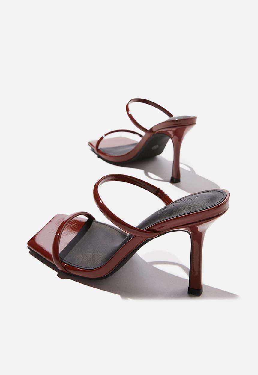 Cotton On - Daria tubular mule - choc patent pu