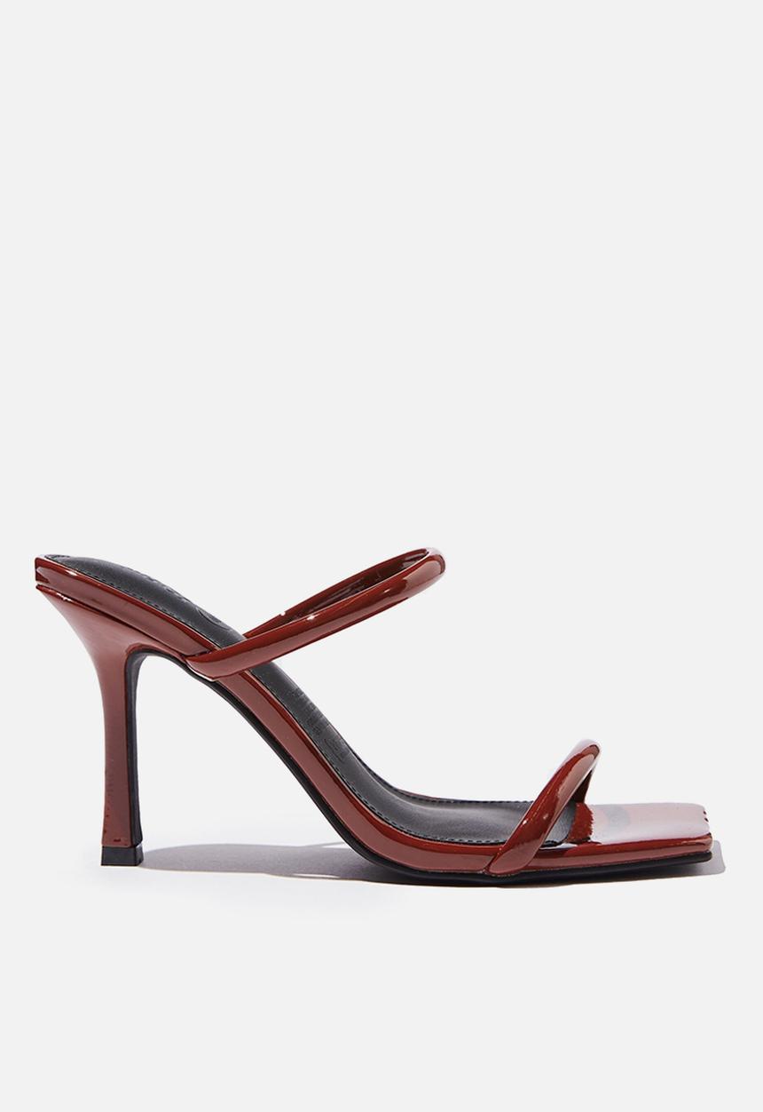 Cotton On - Daria tubular mule - choc patent pu