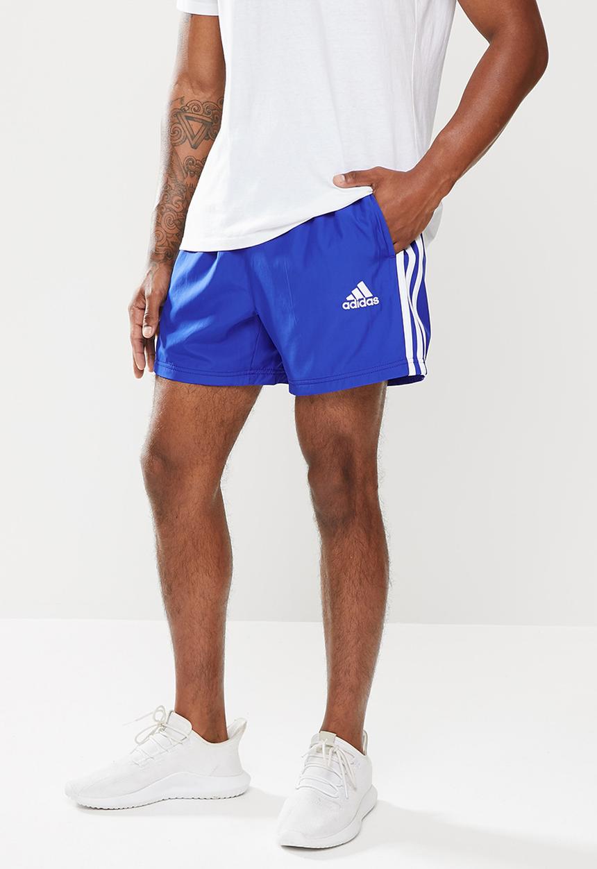 adidas Performance - M 3-stripes Chelsea shorts - bold blue & white