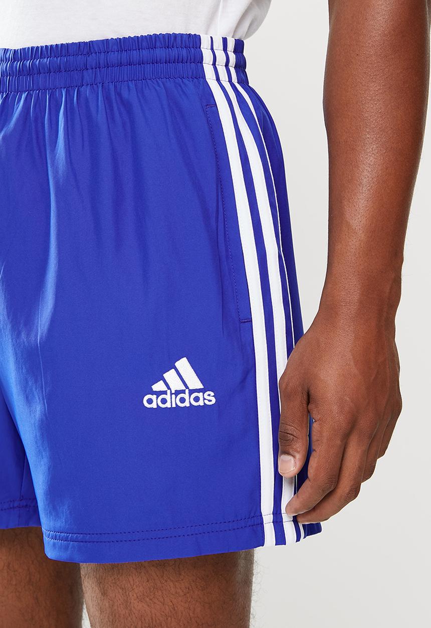 adidas Performance - M 3-stripes Chelsea shorts - bold blue & white
