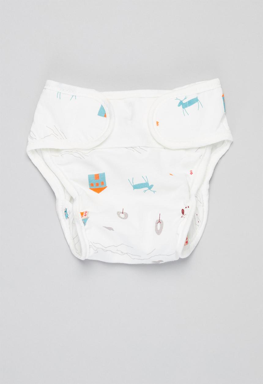 Pop Candy - Baby diaper red fox cover - off white 