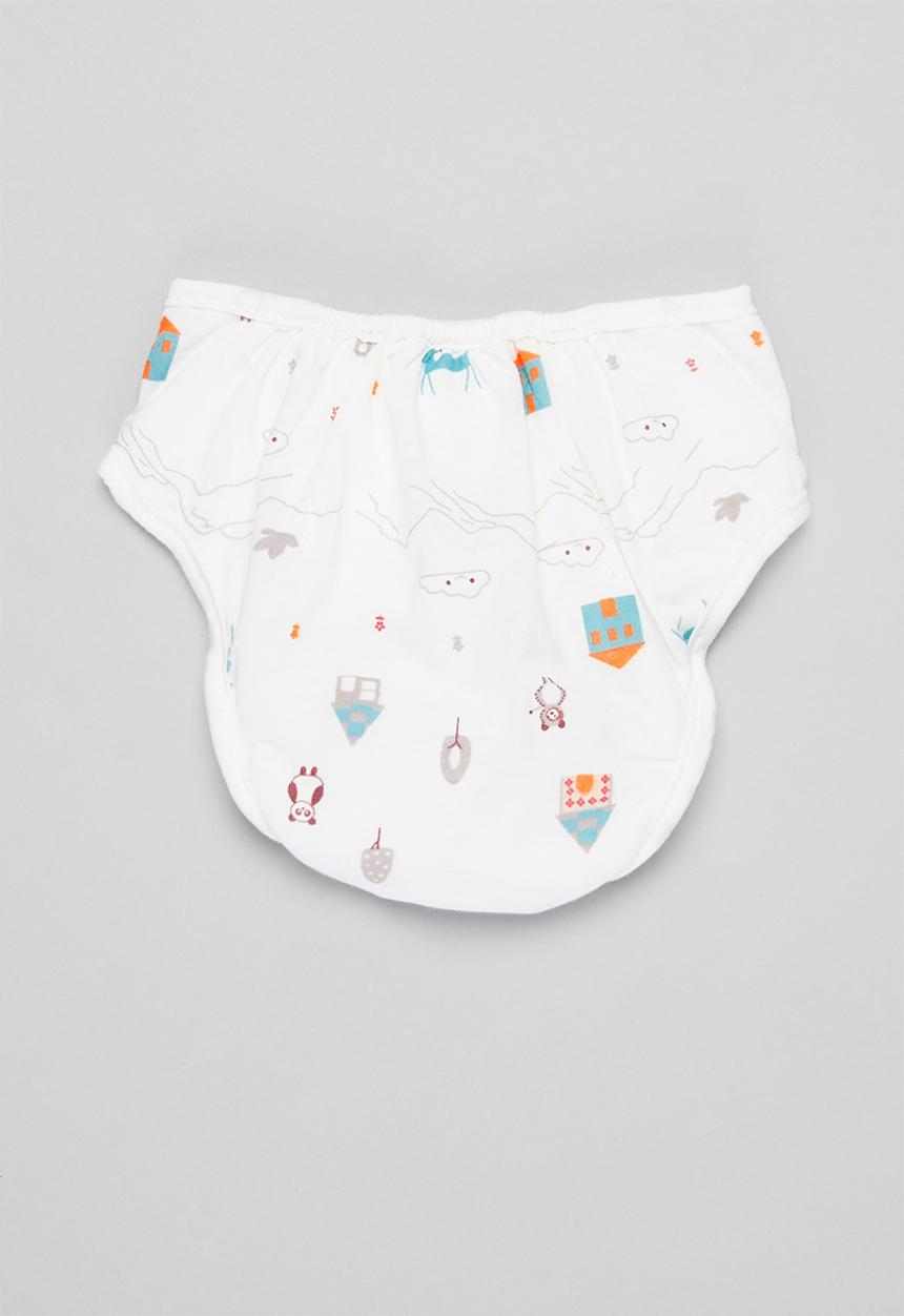 Pop Candy - Baby diaper red fox cover - off white 