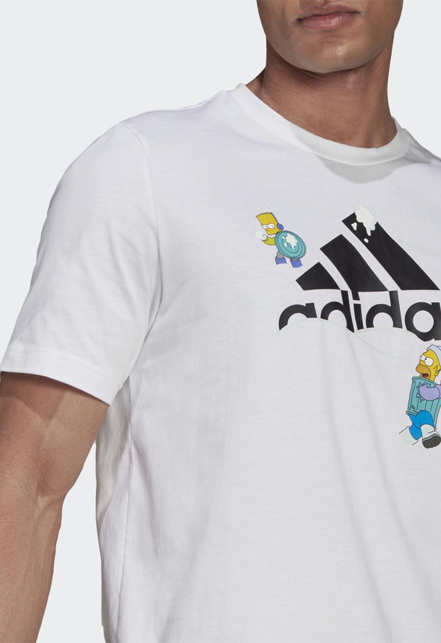 adidas Originals - ADIDAS X THE SIMPSONS SNOWBALL FIGHT GRAPHIC T-SHIRT- white/multicolor