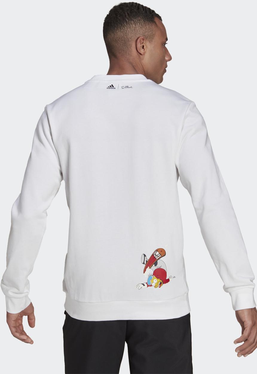 adidas Originals - ADIDAS X THE SIMPSONS SNOWBOARD GRAPHIC SWEATSHIRT - white/black