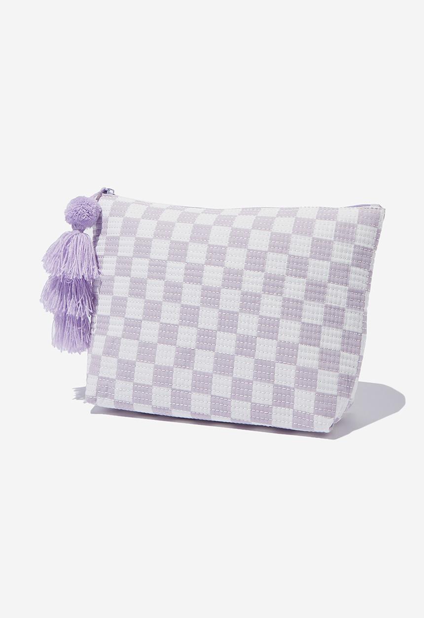 Rubi - Large pouch - lilac & white 