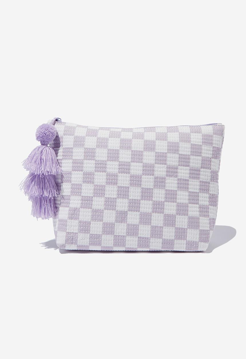 Rubi - Large pouch - lilac & white 