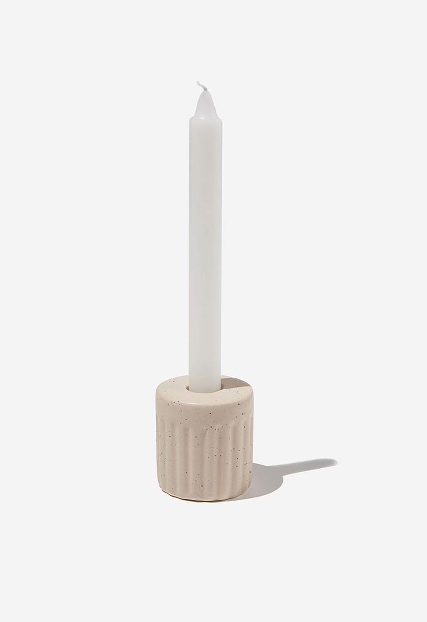 Rubi - Ripple candle holder - natural