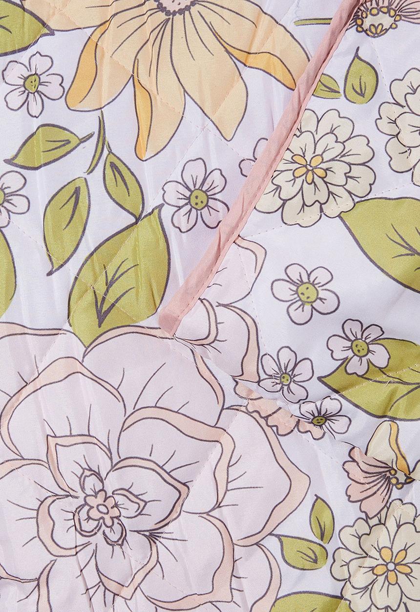 Rubi - Quilted picnic blanket - renee retro floral
