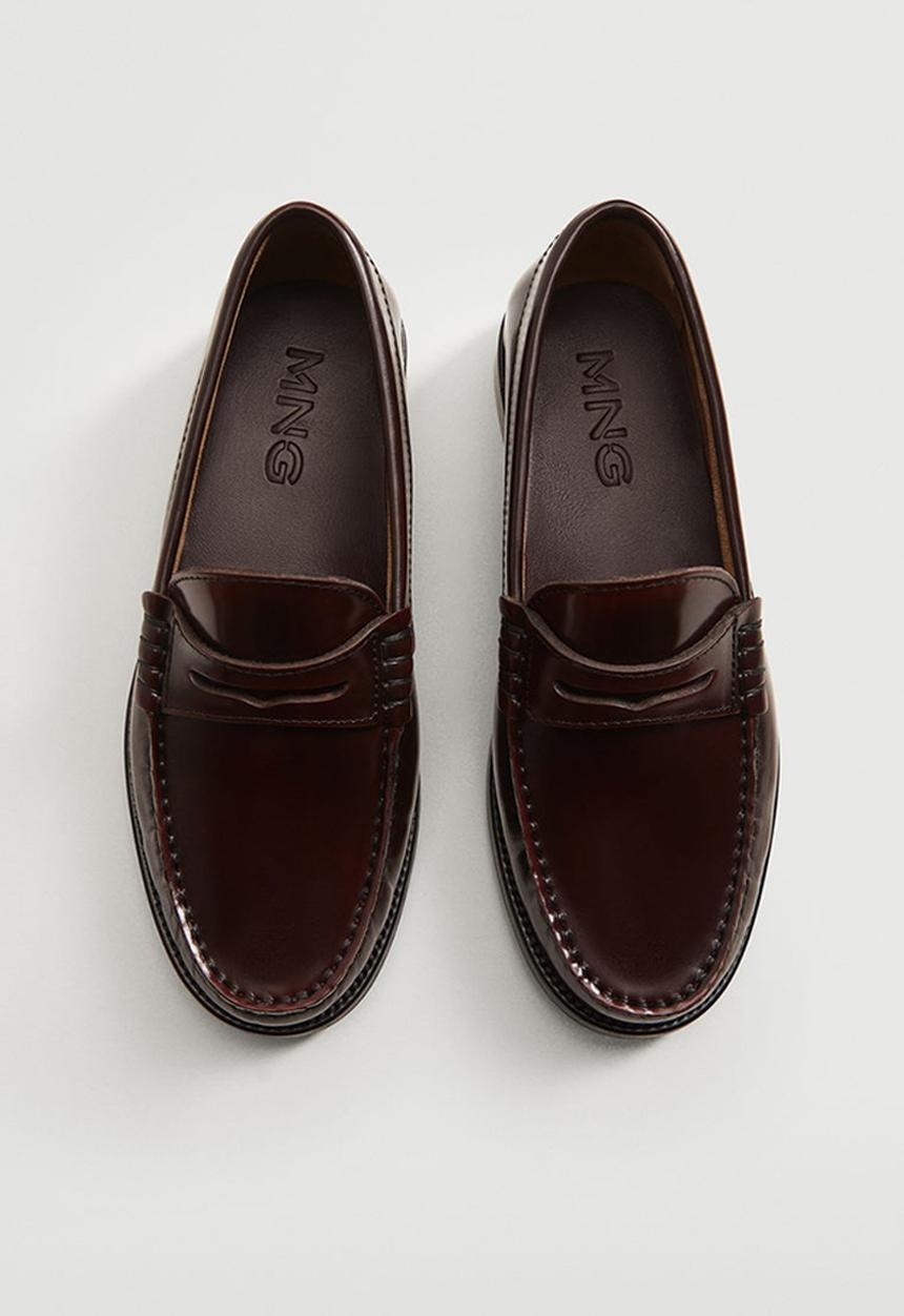 MANGO - Tesdos loafer - dark red