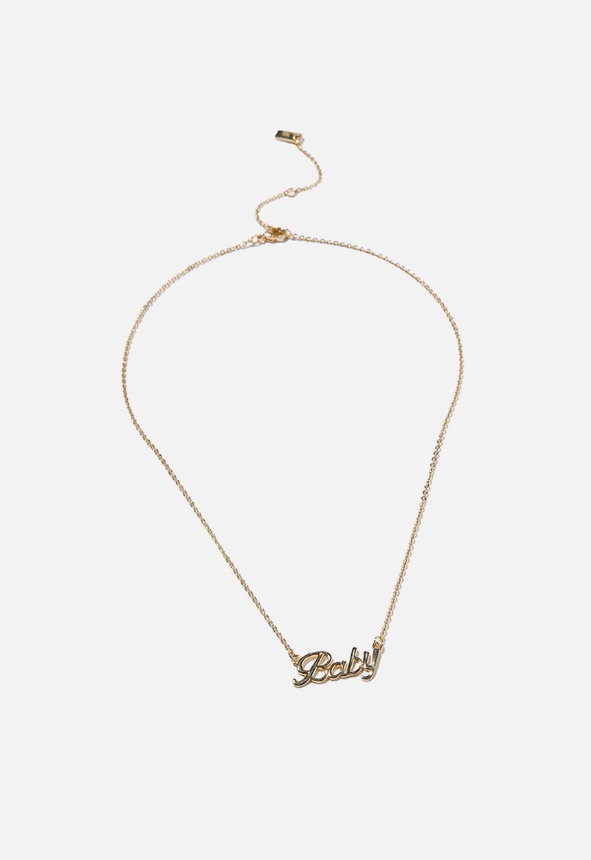 Rubi - Premium pendant necklace - gold plated baby