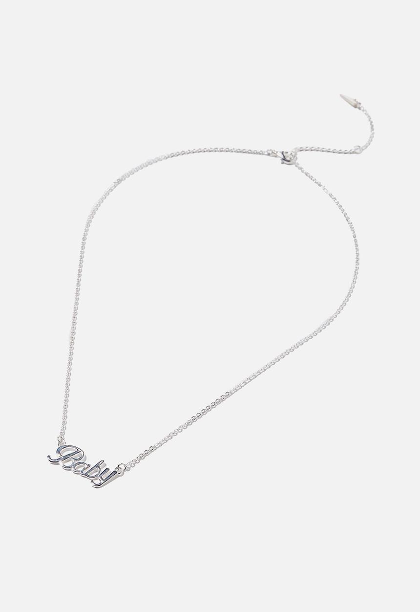 Rubi - Premium pendant necklace - sterling silver plated baby