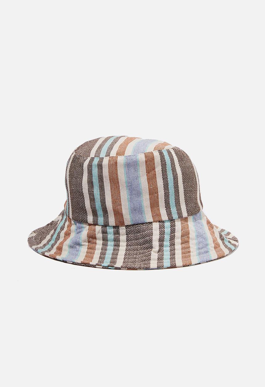 Rubi - Bianca bucket hat - blue & brown 