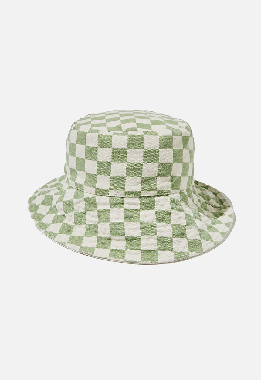 Rubi - Elly reversible wide brim bucket hat - dusty mint