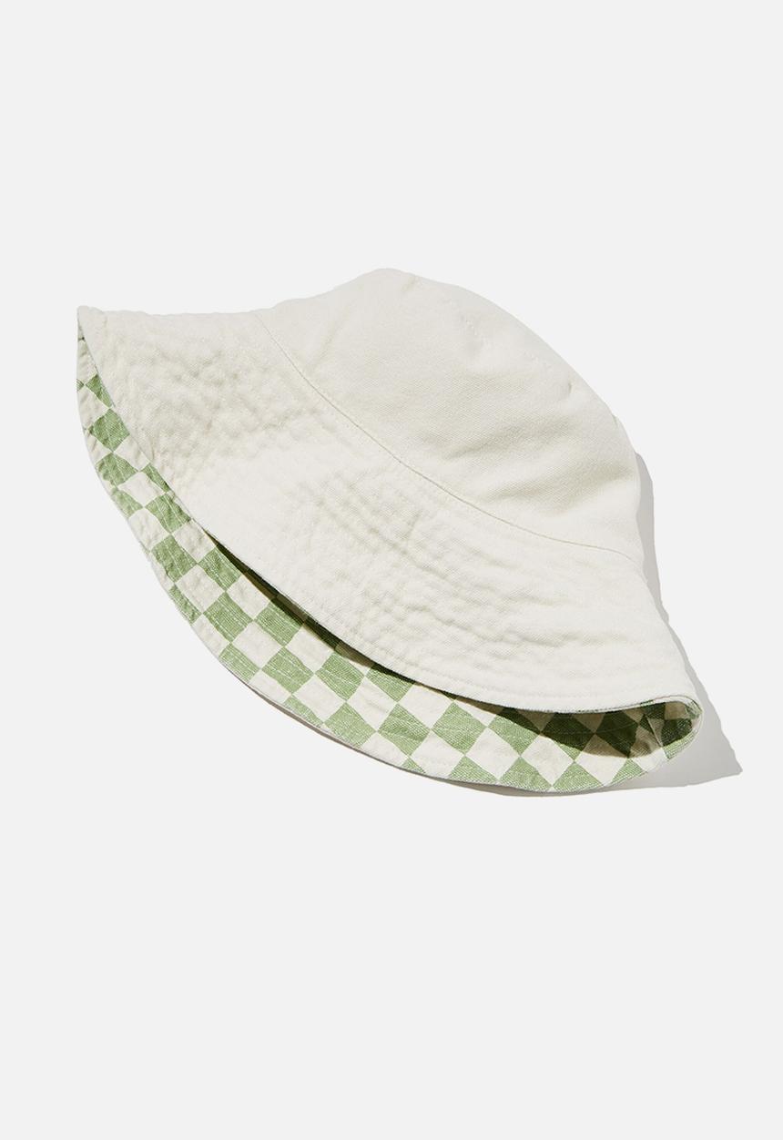 Rubi - Elly reversible wide brim bucket hat - dusty mint