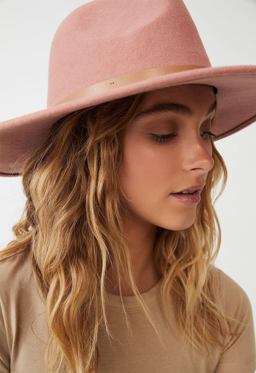Rubi - Freya felt panama - dusty pink