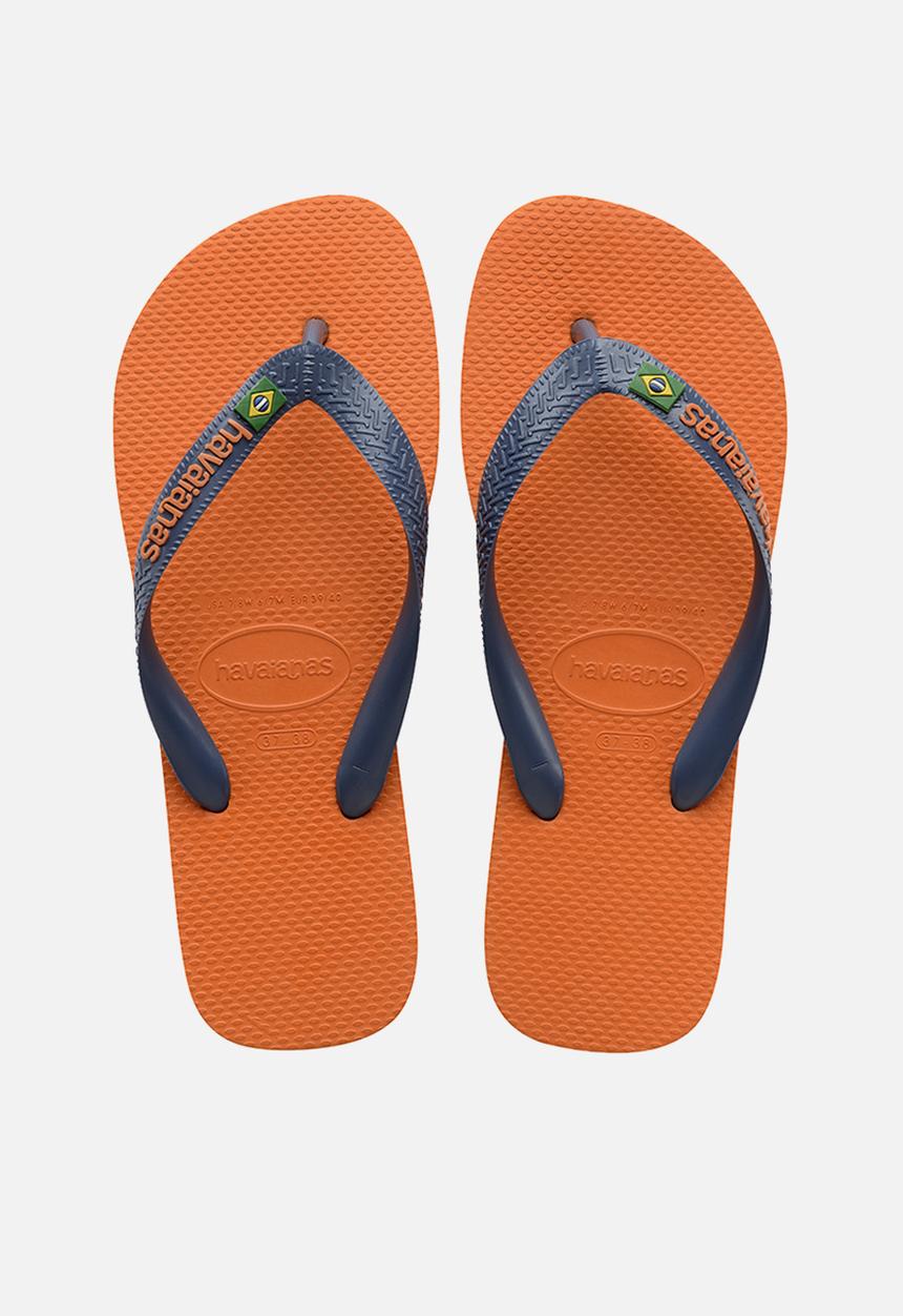 Havaianas - Brazil logo - begonia orange