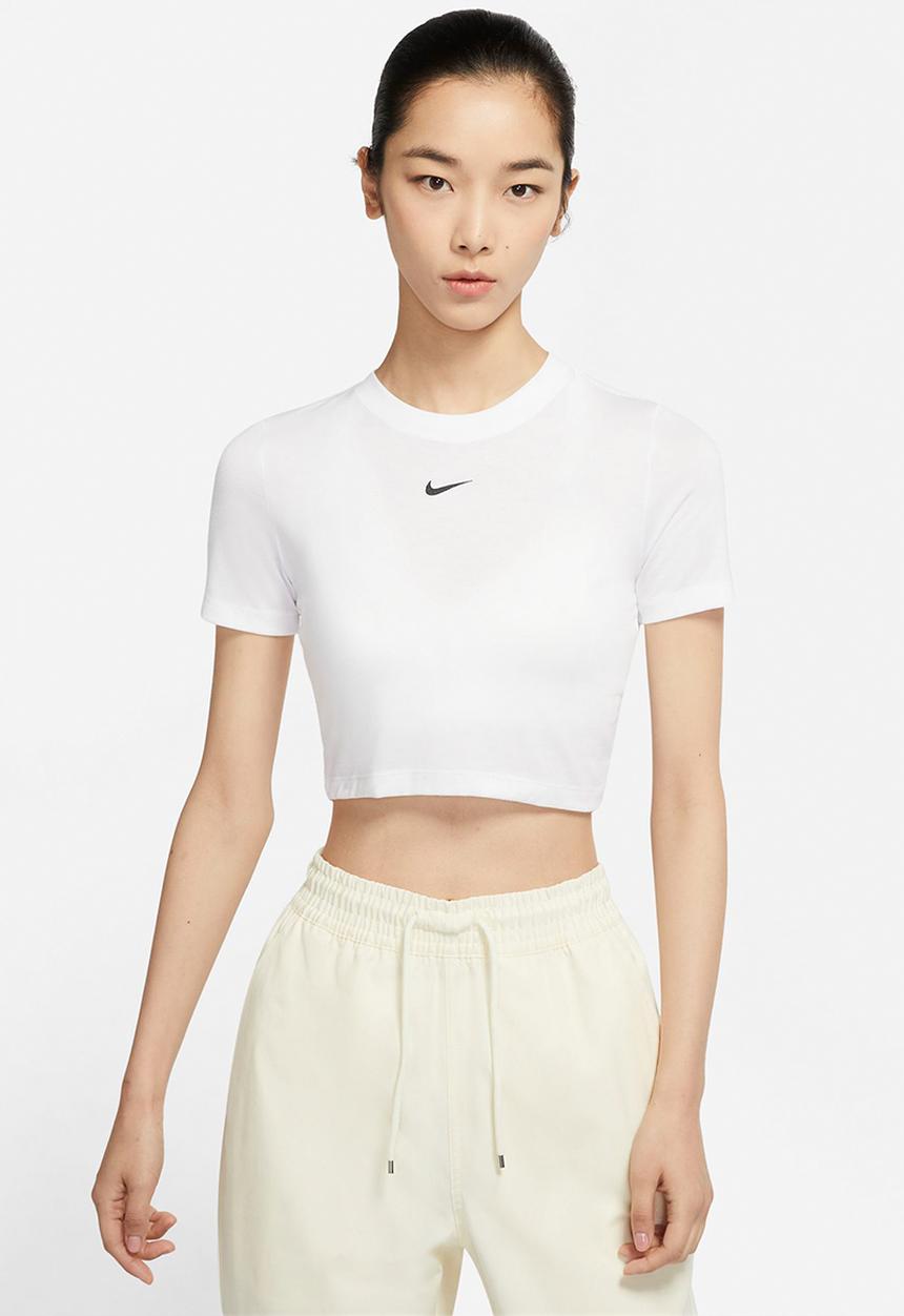 Nike - W nsw essntl tee slim crp lbr - white