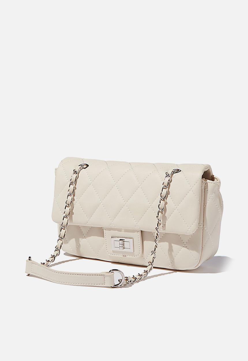 Rubi - Hailey quilted cross body bag - ecru