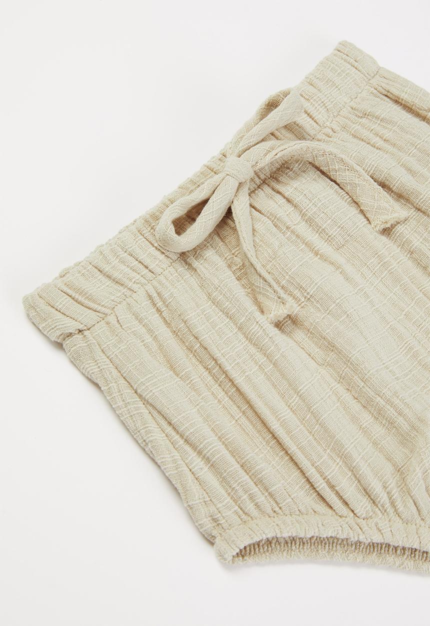 Pop Candy - Baby boys top & shorts set - beige
