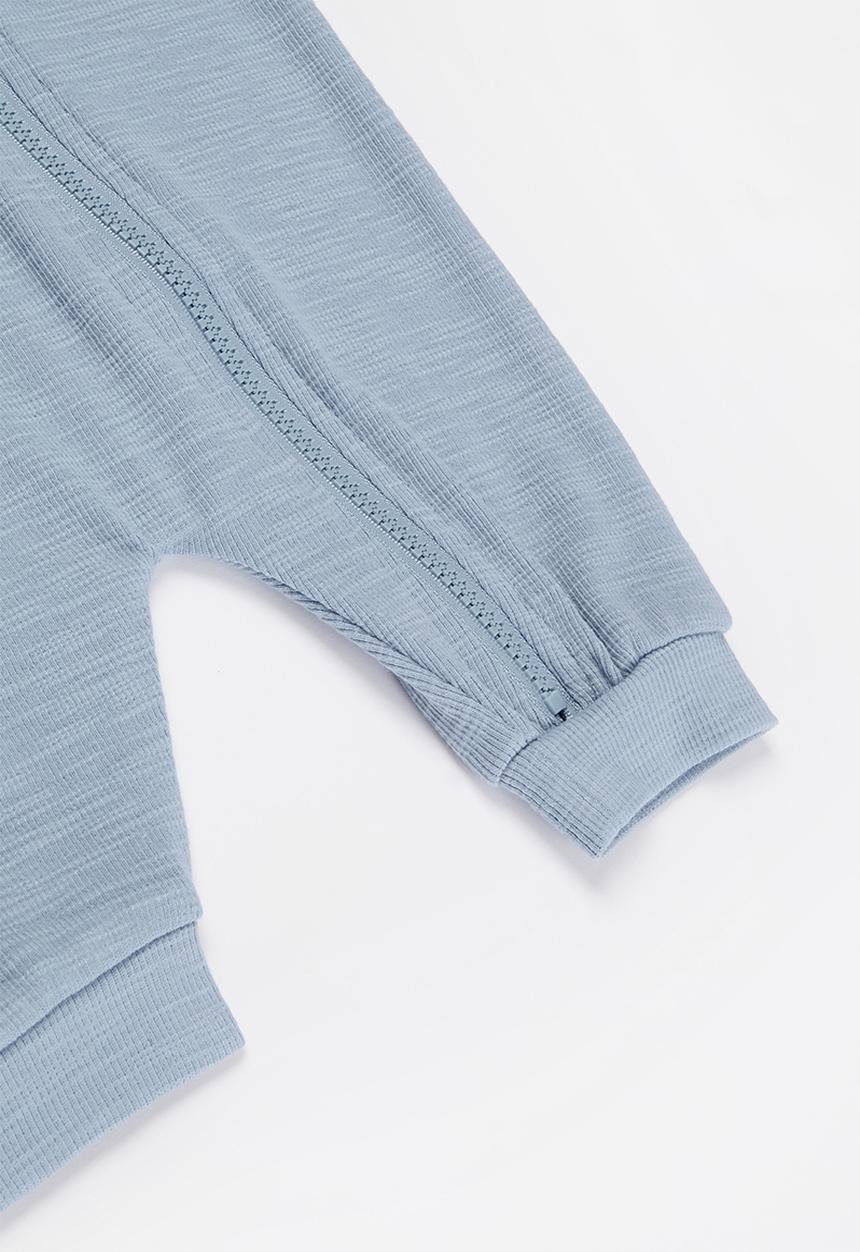 Pop Candy - Baby boys hooded romper - blue