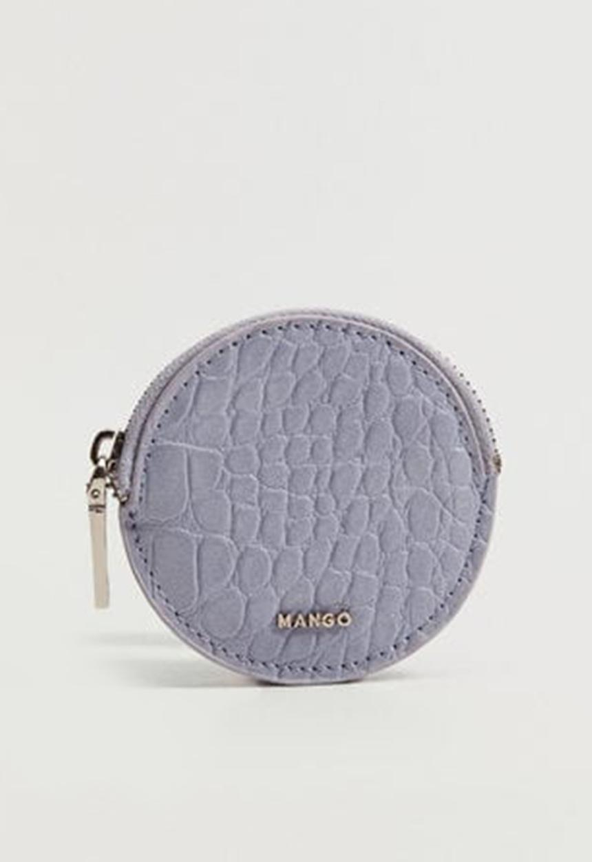 MANGO - Croc-effect purse bracelet - lilac