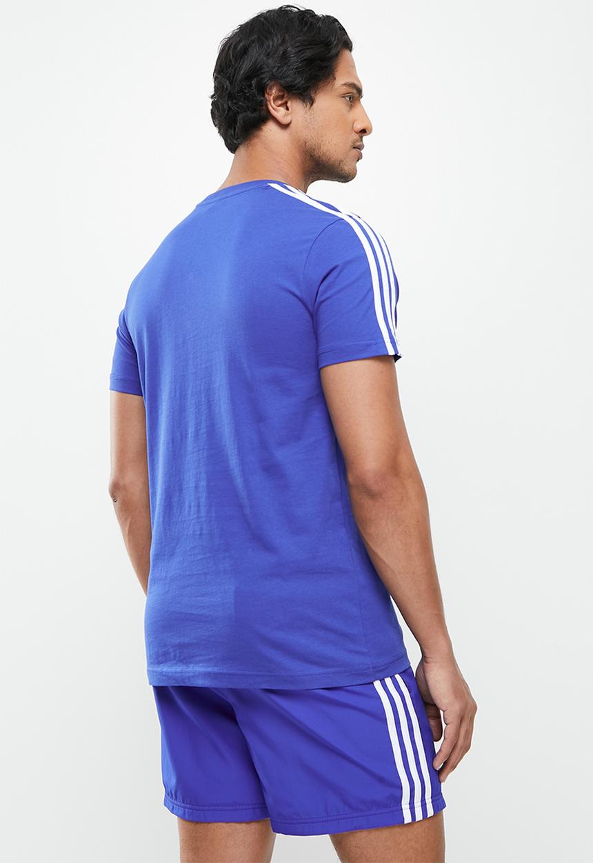 adidas Performance - M 3s sj tee - bold blue & white