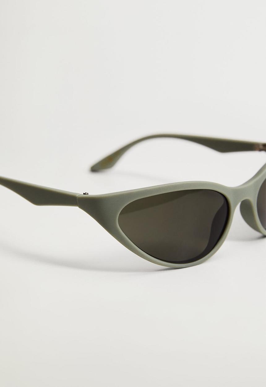 MANGO - Acetate frame sunglasses - green