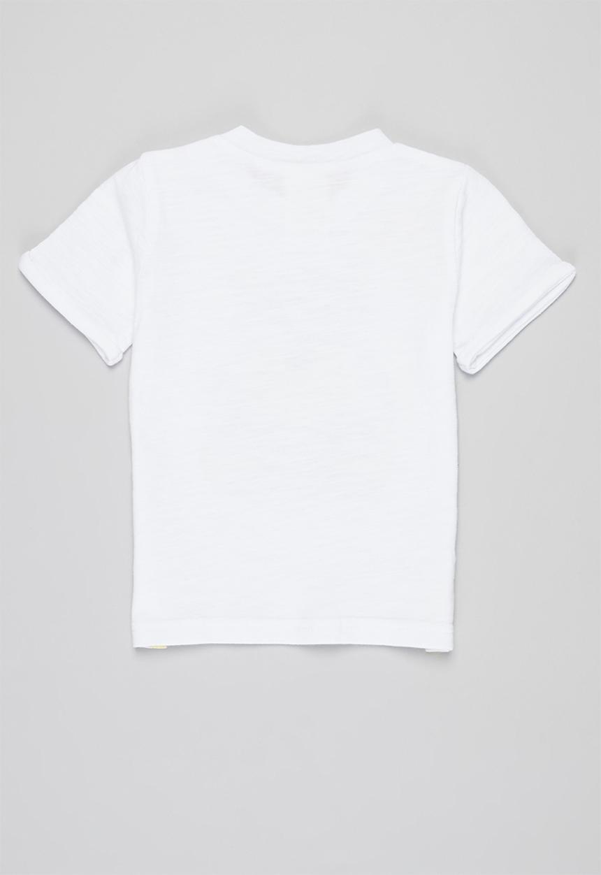 Pop Candy - Baby boys bear tee - white