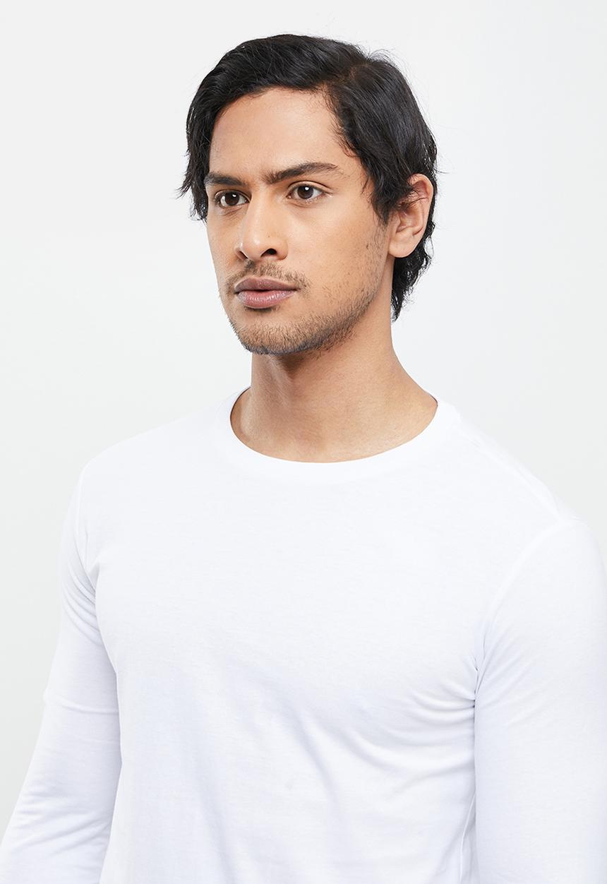 Replay - Essential long sleeve tee - white