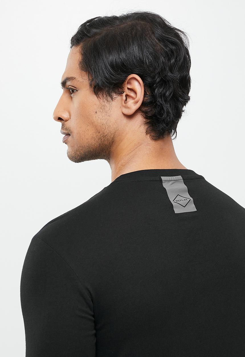 Replay - Essential long sleeve tee - black