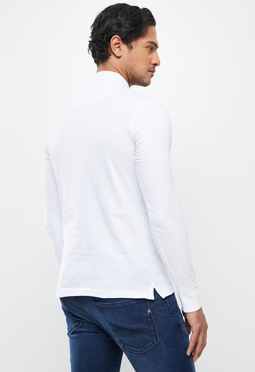 Replay - Replay long sleeve golfer - white