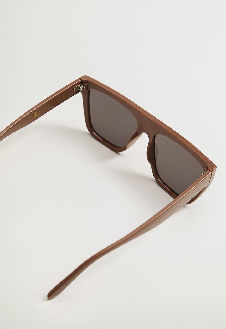 MANGO - Acetate frame sunglasses - medium brown