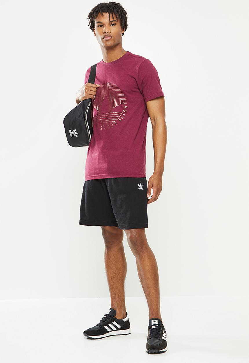 adidas Originals - Deco trefoil tee - victory crimson
