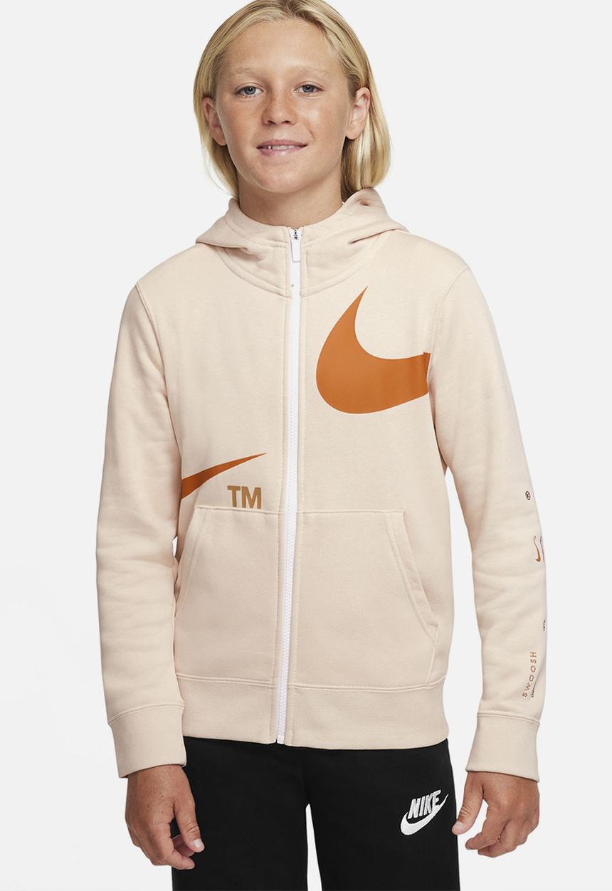 Nike - B nsw swoosh flc fz  - stone