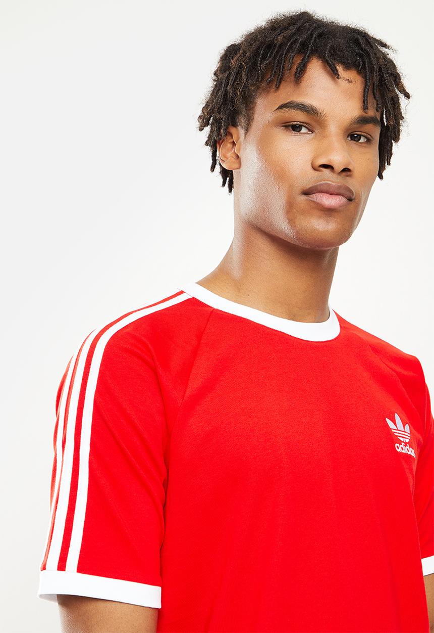adidas Originals - 3-Stripes tee - red