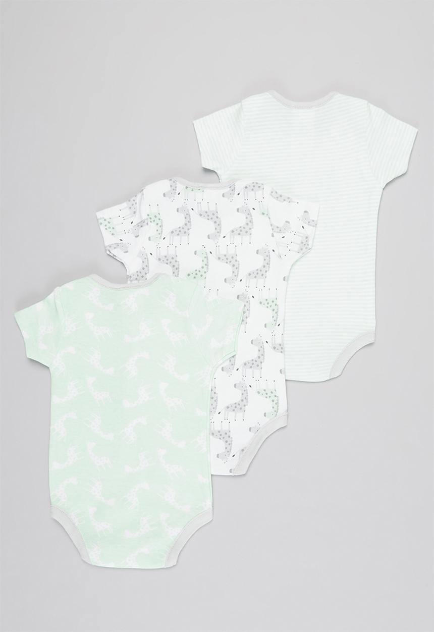 Pop Candy - Baby boys giraffe bodyvests - multi 