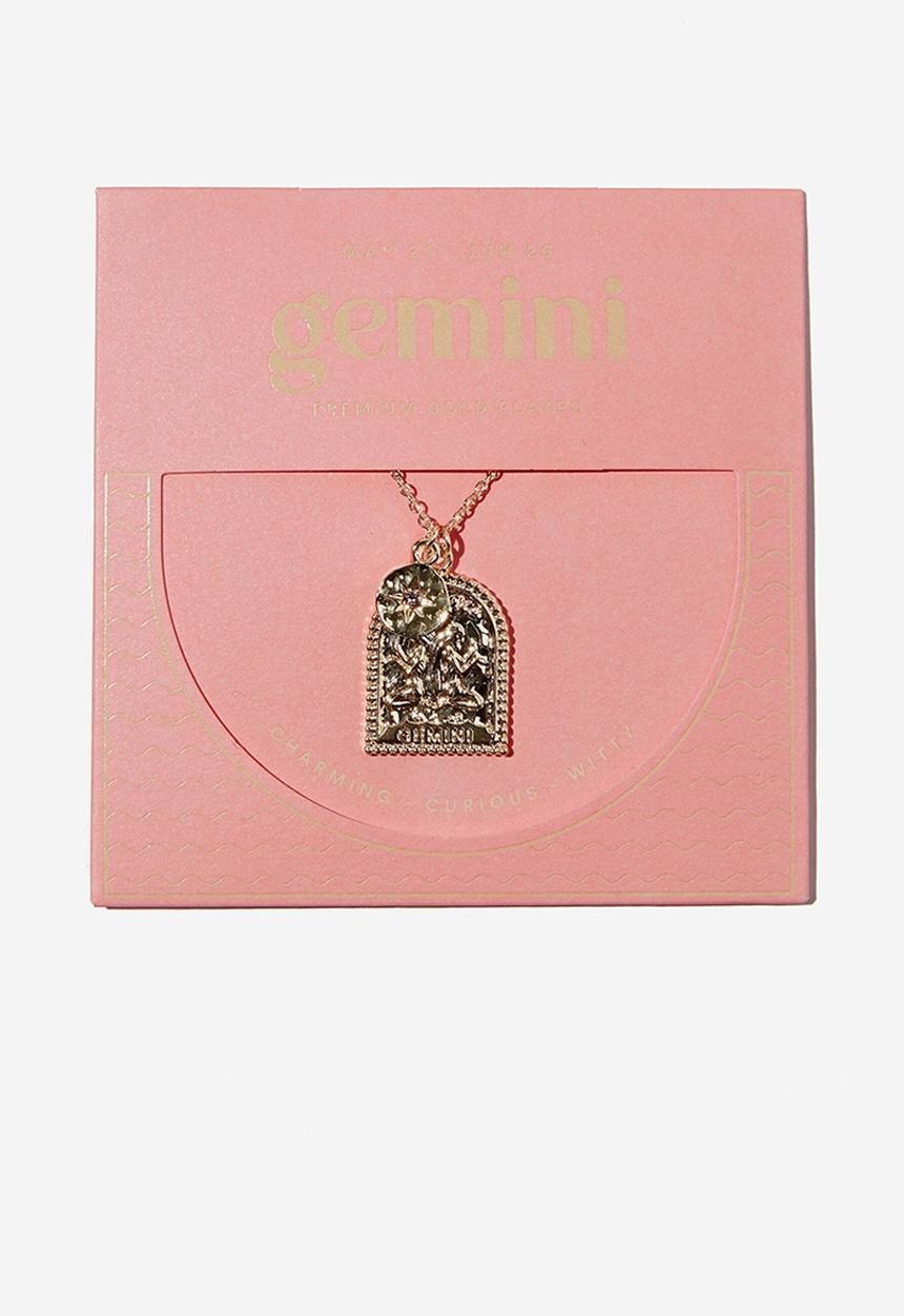 Rubi - Premium zodiac necklace - gold plated gemini