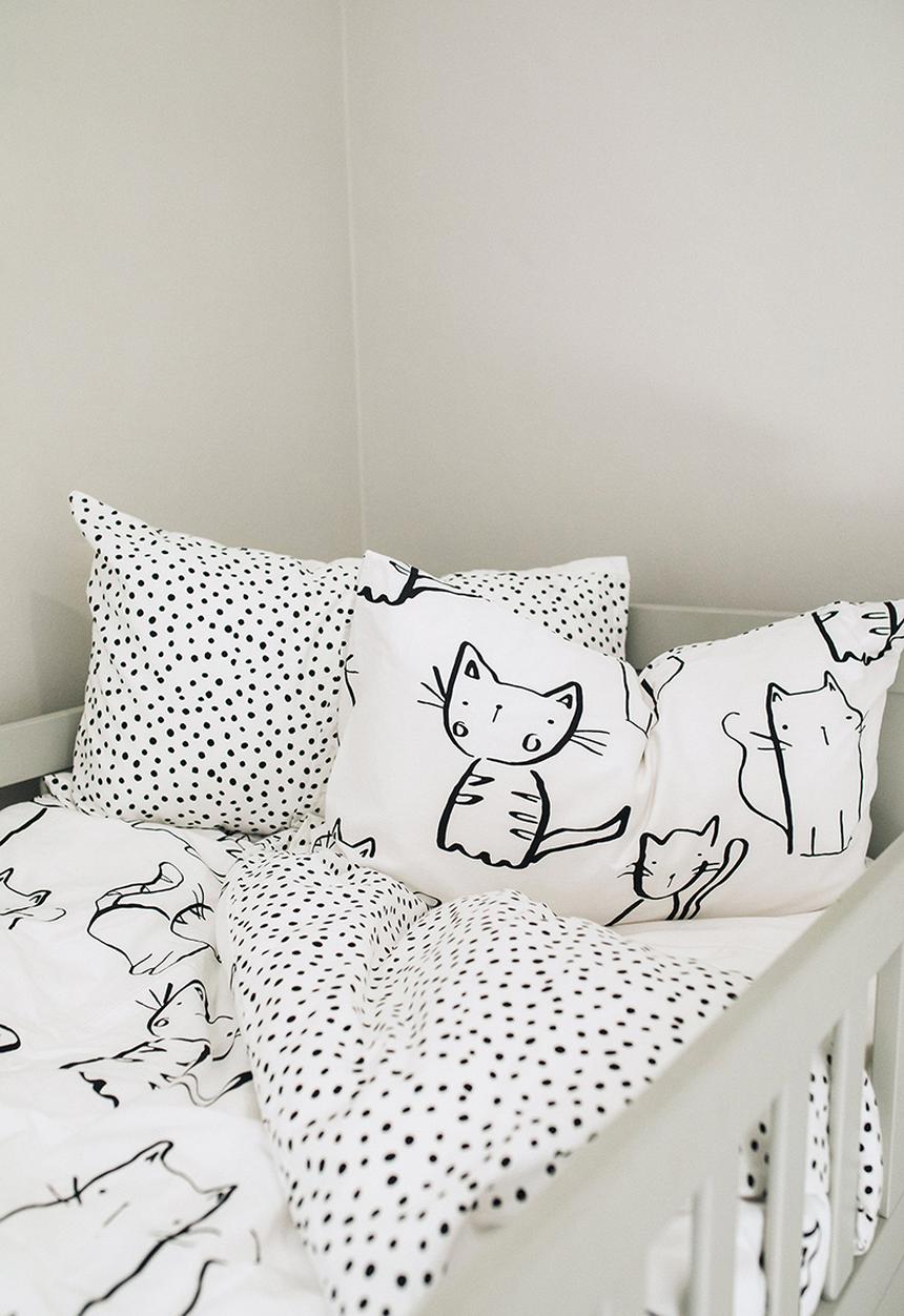 Phlo Studio - Kitties duvet cover set- white
