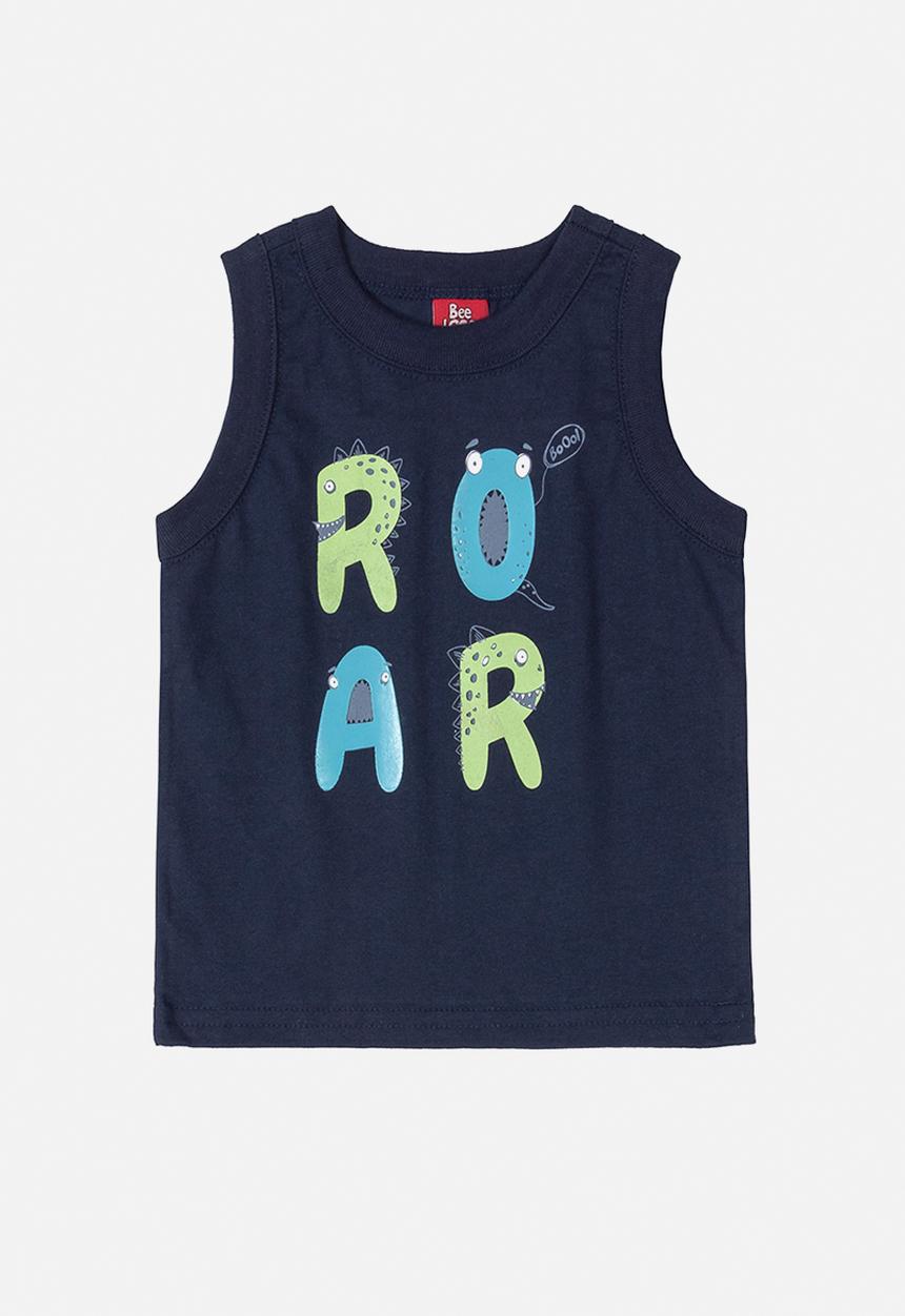 Bee Loop - Roar tank top & shorts set - navy & green 