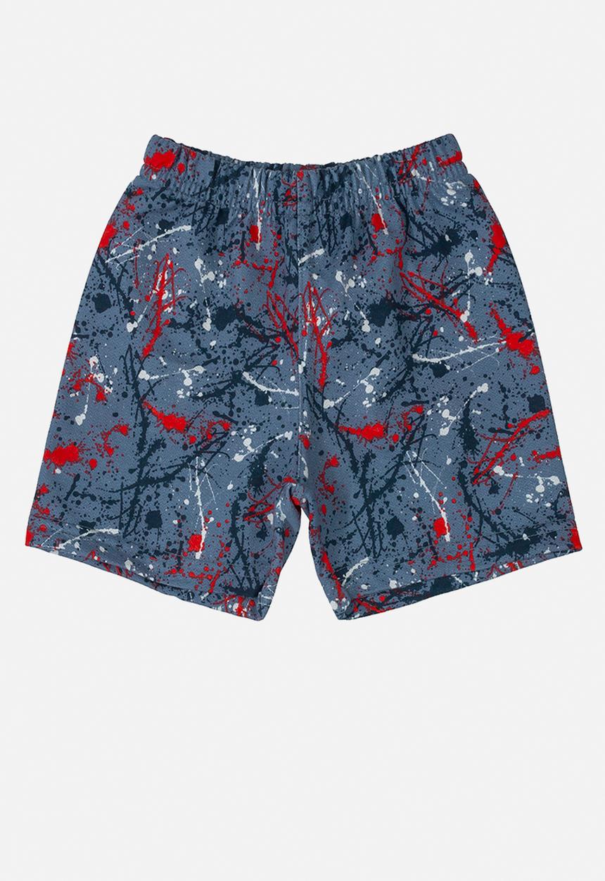 Bee Loop - Bicycle tank top & shorts set - navy & grey 
