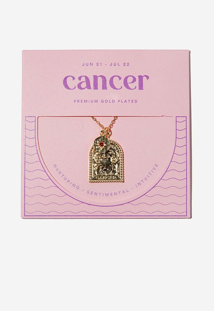 Rubi - Premium zodiac necklace - gold plated cancer